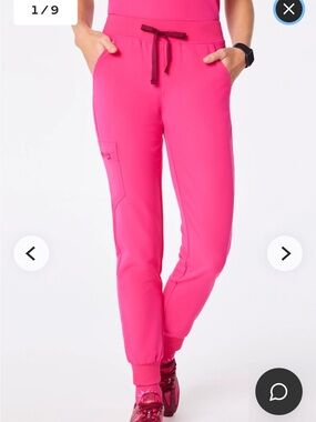 Figs Zamora Jogger Scrub Pant nwt   Color shocking pink